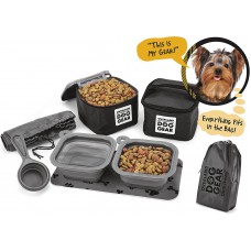 Overland Dog Gear Dog Travel Food Set For Small Dogs (Black)